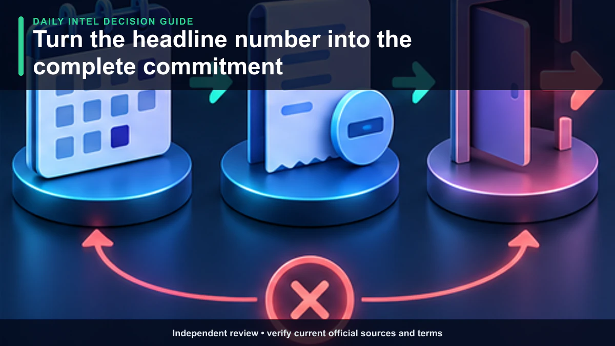 Commitment map showing which terms can change the complete Bark Parental Controls cost beyond a headline price.