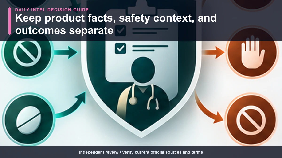 Safety boundary separating verified Finasteride 1mg facts, professional context, and unresolved outcome claims.
